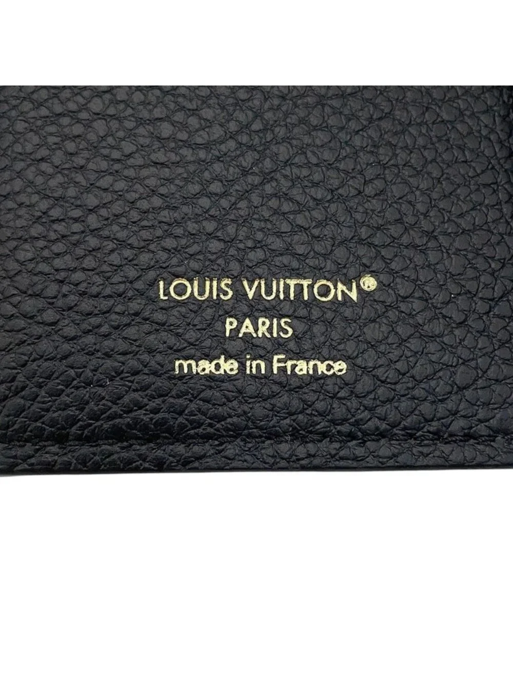 Louis Vuitton Trifold Wallet Monogram Empreinte Portefeuille Victorine Black